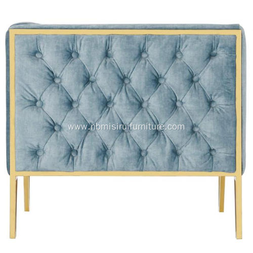 American light luxury fabric rhomboid design single sofa